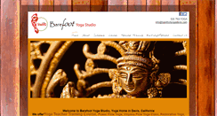 Desktop Screenshot of barefootyogadavis.com