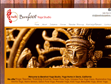 Tablet Screenshot of barefootyogadavis.com